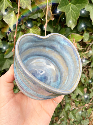 RIPPLE HEART POT - MYSTIC SKY