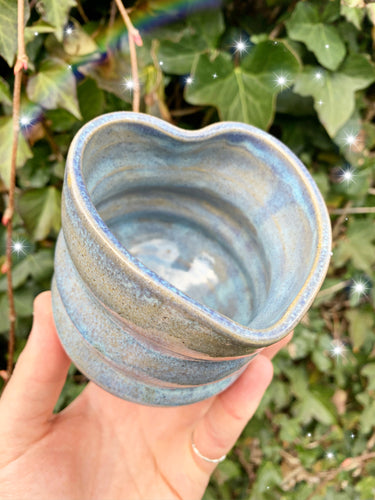 RIPPLE HEART POT - MYSTIC MIST