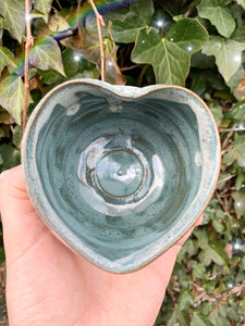 RIPPLE HEART POT - CLOUDY FIELDS