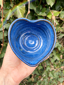 RIPPLE HEART POT - BLUE CLASSIC