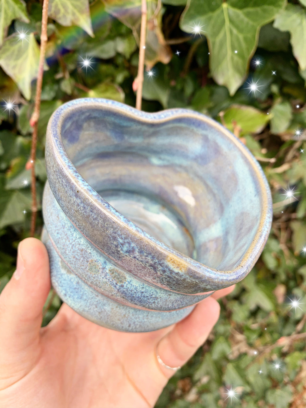 RIPPLE HEART POT - MYSTIC